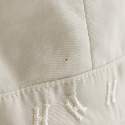 Hermes Hat Polyester, Nylon Off White H Logo Embroidery Bucket Hat Women 57