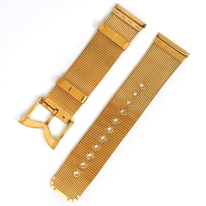 Gaga Milano Watches Quartz Plated Gold , Leather Brown Manure 46 Brown Dial Mens