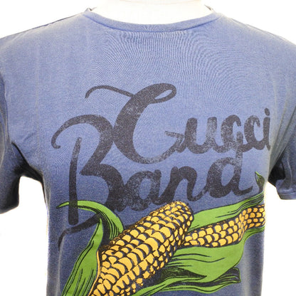 Gucci Short Sleeve T-Shirt Cotton Blue Logo Corn Kids 12