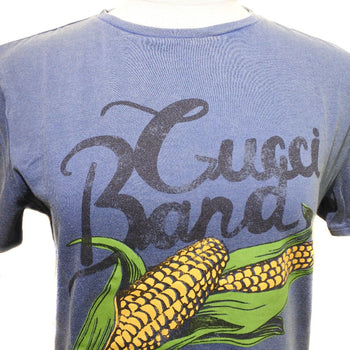 Gucci Short Sleeve T-Shirt Cotton Blue Logo Corn Kids 12