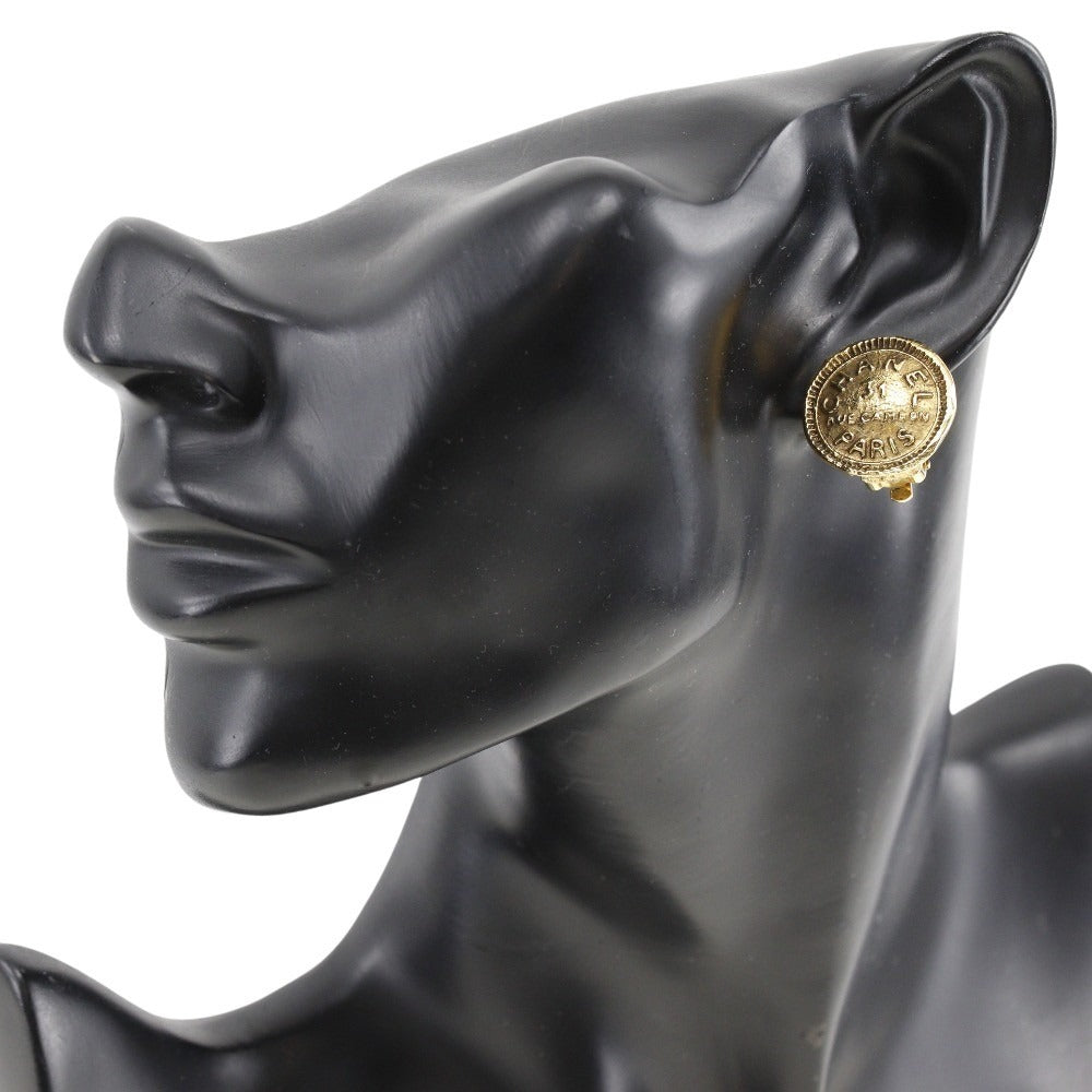 Chanel Earring Plated Gold Gold Vintage 31 Rue Cambon Women