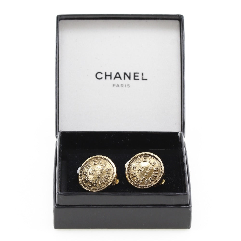 Chanel Earring Plated Gold Gold Vintage 31 Rue Cambon Women
