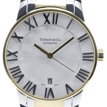 Tiffany&Co. Watches Mechanical Automatic Gold & Steel Silver / Gold Atlas Dome White Dial Mens