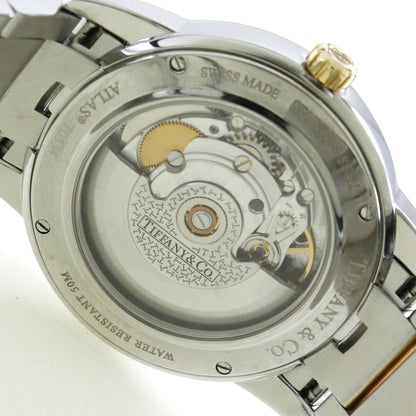 Tiffany&Co. Watches Mechanical Automatic Gold & Steel Silver / Gold Atlas Dome White Dial Mens