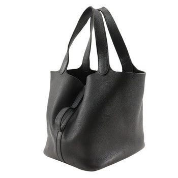 Hermes Handbag Taurillon Clemence Black Picotan Mm Women