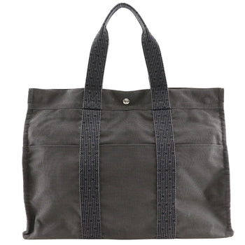 Hermes Tote Bag Nylon Canvas Gray Her Line Tote Gm Unisex(Unisex)