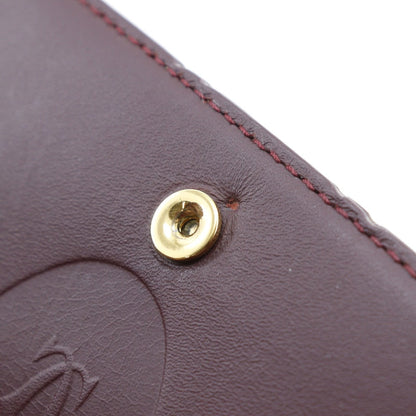 Cartier Shoulder Bag Calfskin Bordeaux Vintage Must Line Women