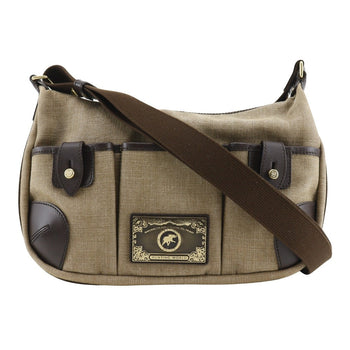 Hunting World Shoulder Bag Canvas Beige Women