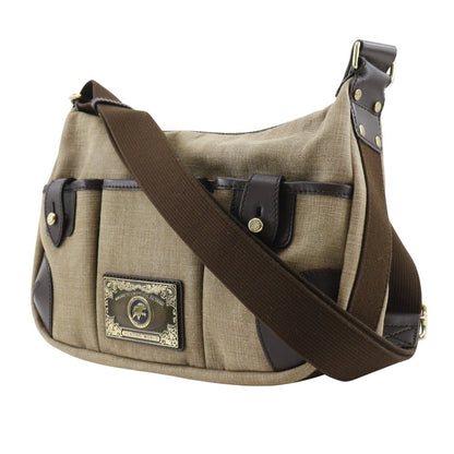 Hunting World Shoulder Bag Canvas Beige Women