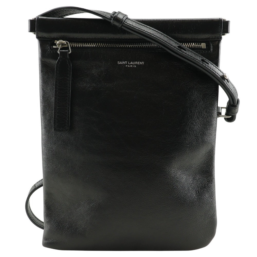Saint Laurent Paris Shoulder Bag 581697 1Ge0E 1000 Nero Leather Black Sacosh Unisex(Unisex)
