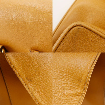 Gucci Backpack 003.2058.0016 Calfskin Yellow Bamboo Backpack Women