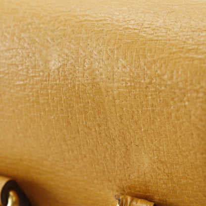 Gucci Backpack 003.2058.0016 Calfskin Yellow Bamboo Backpack Women