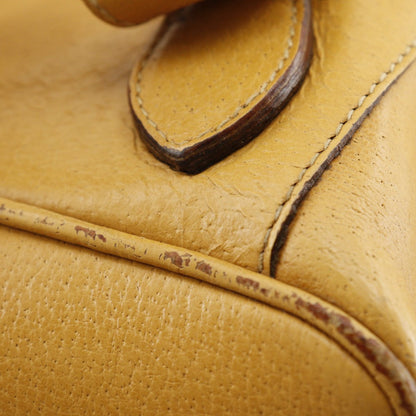 Gucci Backpack 003.2058.0016 Calfskin Yellow Bamboo Backpack Women