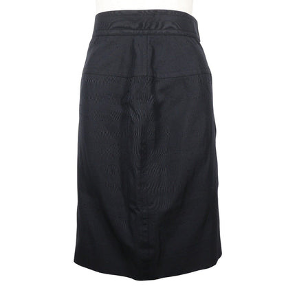 Chanel Skirt Cotton Black Women 36