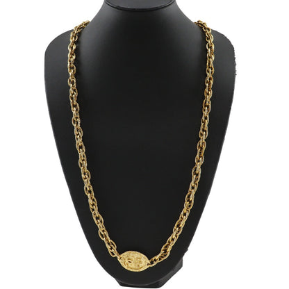 Chanel Necklace Plated Gold Gold Vintage Long Coco Mark Women