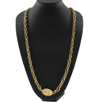 Chanel Necklace Plated Gold Gold Vintage Long Coco Mark Women