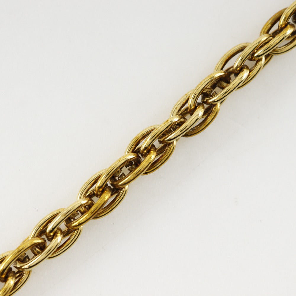 Chanel Necklace Plated Gold Gold Vintage Long Coco Mark Women