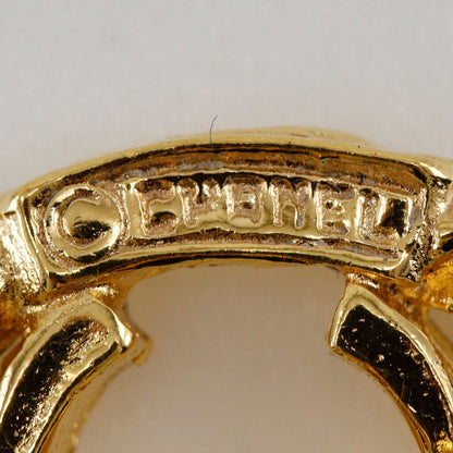 Chanel Earring Plated Gold Gold Vintage Coco Mark Women