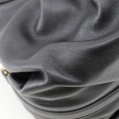 Bvlgari Handbag Leather Black 2Wayshoulder Chandra Women