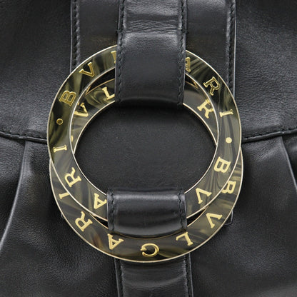 Bvlgari Handbag Leather Black 2Wayshoulder Chandra Women