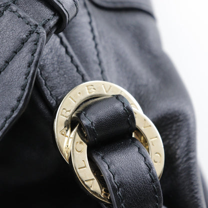 Bvlgari Handbag Leather Black 2Wayshoulder Chandra Women