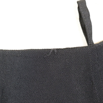 Chanel Skirt P06354W02290 Acetate, Rayon Black Coco Mark Button Flare Skirt Women 40