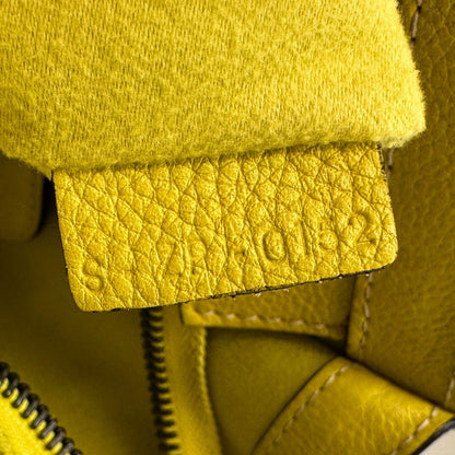 Celine Handbag 167793 Leather Yellow Micro Shopper Luggage Women