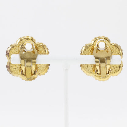 Chanel Earring Plated Gold Gold Vintage Women