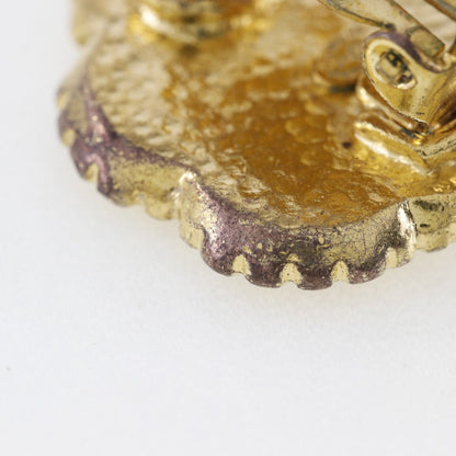 Chanel Earring Plated Gold Gold Vintage Women