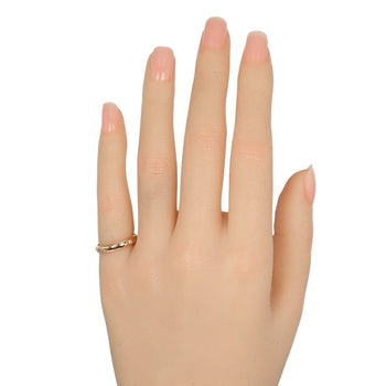 Tiffany&Co. Ring K18 Pink Gold, Diamond Gold Notes Lucida Women