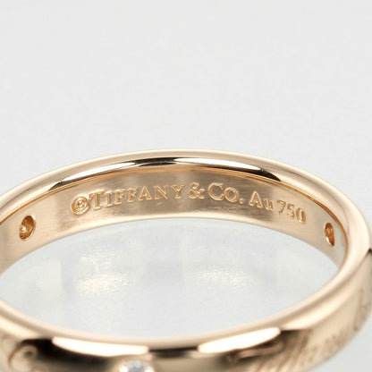 Tiffany&Co. Ring K18 Pink Gold, Diamond Gold Notes Lucida Women