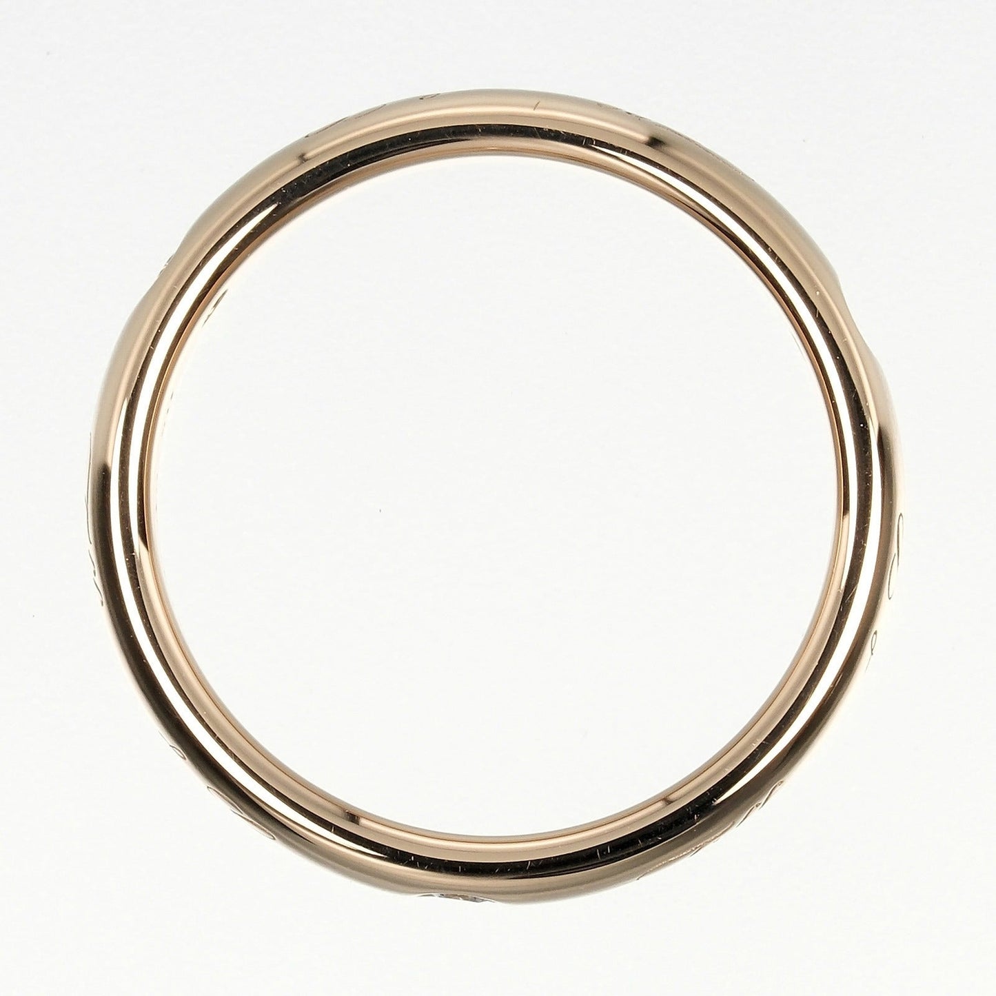 Tiffany&Co. Ring K18 Pink Gold, Diamond Gold Notes Lucida Women