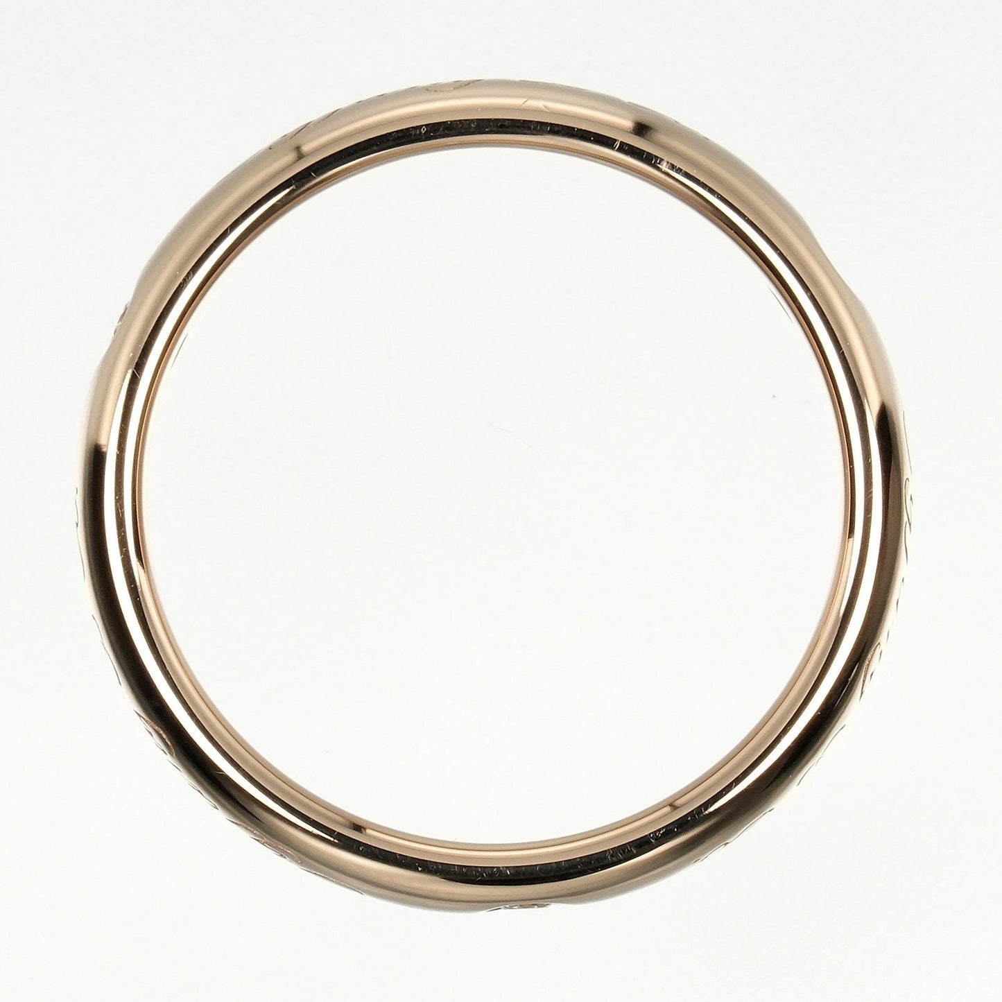 Tiffany&Co. Ring K18 Pink Gold, Diamond Gold Notes Lucida Women