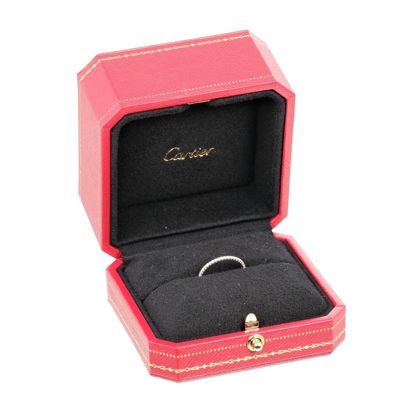 Cartier Ring K18 White Gold, Diamond Gold Etancel Full Eternity Women 48