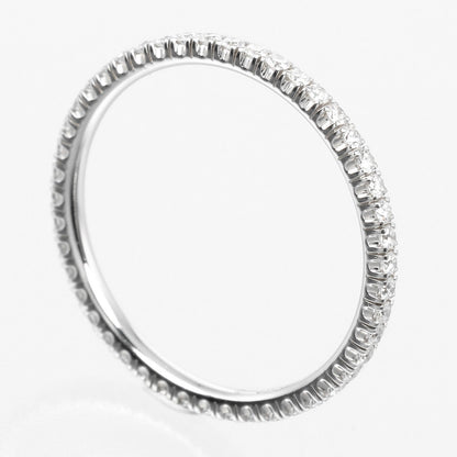 Cartier Ring K18 White Gold, Diamond Gold Etancel Full Eternity Women 48