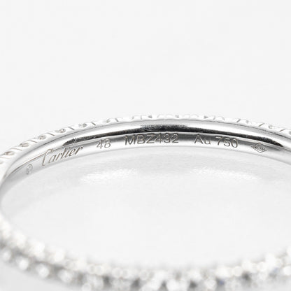 Cartier Ring K18 White Gold, Diamond Gold Etancel Full Eternity Women 48