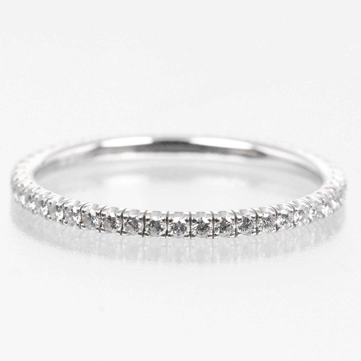 Cartier Ring K18 White Gold, Diamond Gold Etancel Full Eternity Women 48