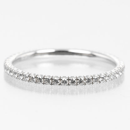 Cartier Ring K18 White Gold, Diamond Gold Etancel Full Eternity Women 48