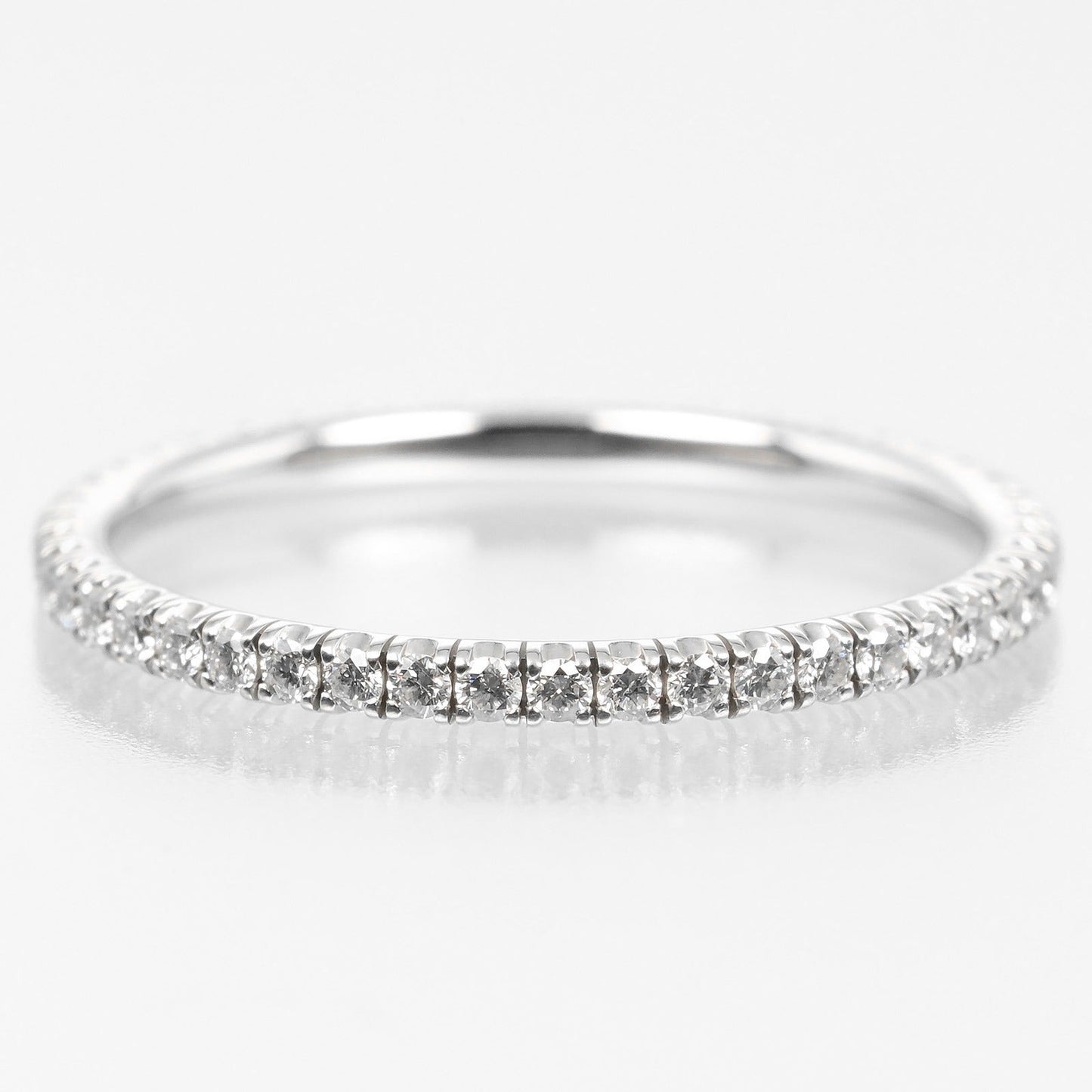Cartier Ring K18 White Gold, Diamond Gold Etancel Full Eternity Women 48