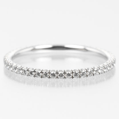 Cartier Ring K18 White Gold, Diamond Gold Etancel Full Eternity Women 48