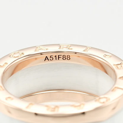 Bvlgari Ring K18 Pink Gold, Ceramic Gold Fine Jewelry Be Zero One Women Secondhand