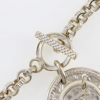 Chanel Necklace Plated Gold Silver Earring 2-Piece Set Women