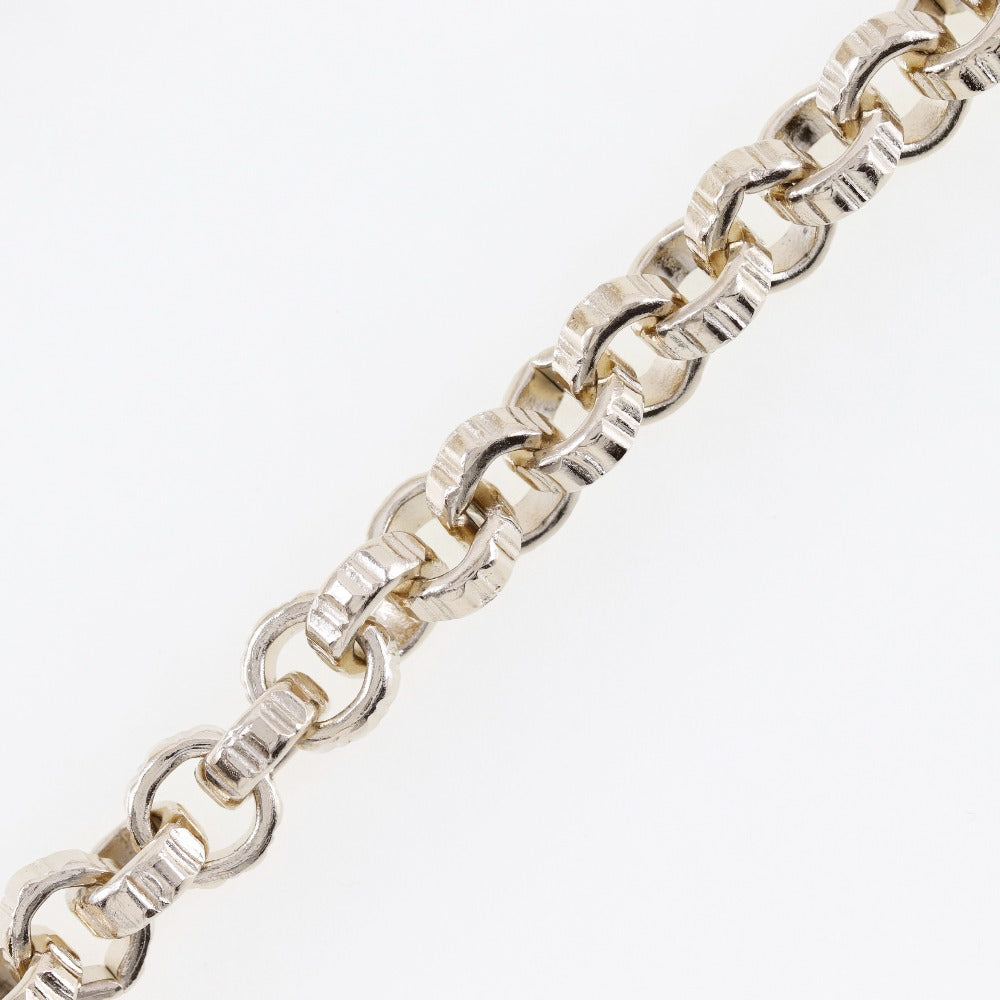 Chanel Necklace Plated Gold Silver Earring 2-Piece Set Women