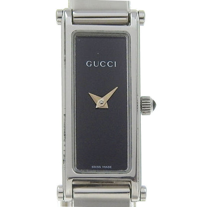 Gucci Watches Quartz 1500L Stainless Steel Black Black Dial Women