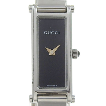 Gucci Watches Quartz 1500L Stainless Steel Black Black Dial Women
