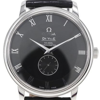 Omega Watches Mechanical Automatic 4813.50 Stainless Steel , Leather Black Cal.2202 Prestige De