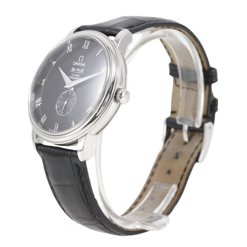 Omega Watches Mechanical Automatic 4813.50 Stainless Steel , Leather Black Cal.2202 Prestige De