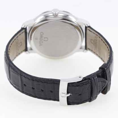 Omega Watches Mechanical Automatic 4813.50 Stainless Steel , Leather Black Cal.2202 Prestige De