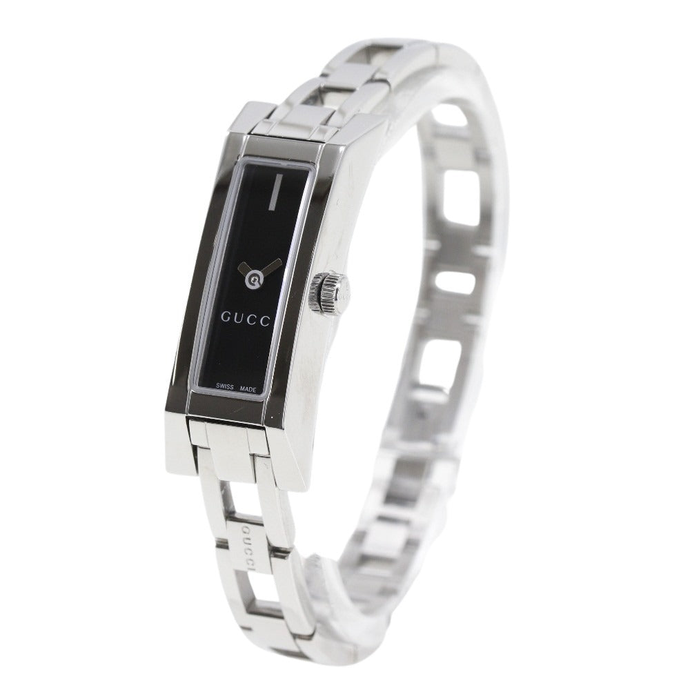 Gucci Watches Quartz 110 Stainless Steel Black Black Dial Women