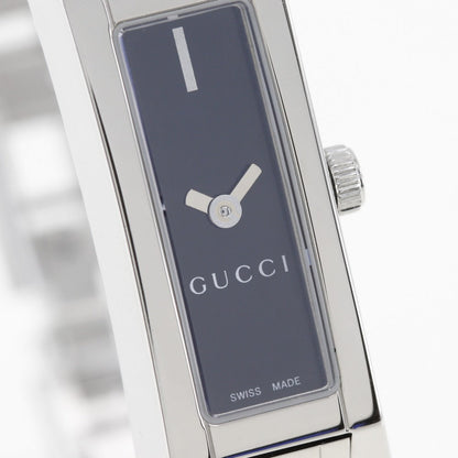 Gucci Watches Quartz 110 Stainless Steel Black Black Dial Women